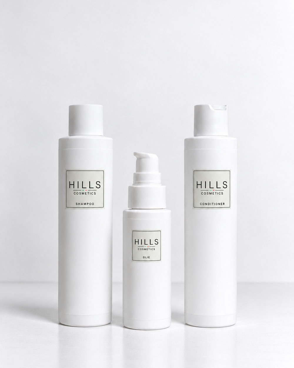 Hills Cosmetics 3in1 - Shampoo, conditioner & haar olie pakket